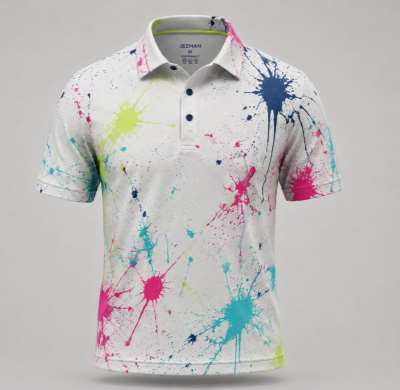Polo de golf Ink Splash, segunda vista
