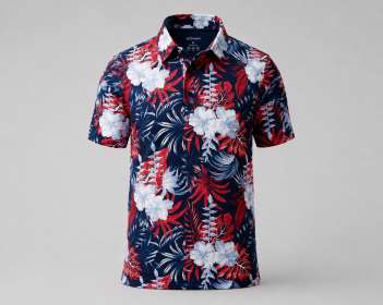 Polo de golf Hibiscus, segunda vista
