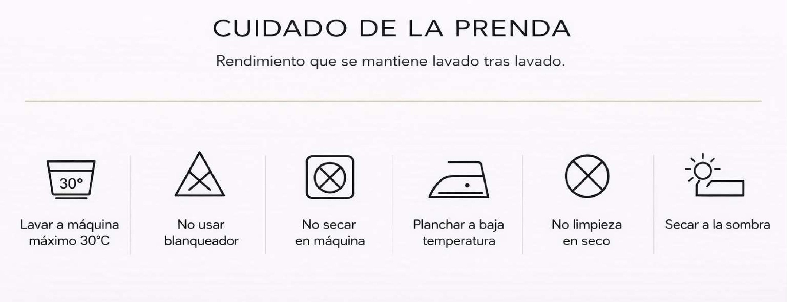Símbolos de cuidado de la prenda Jezman